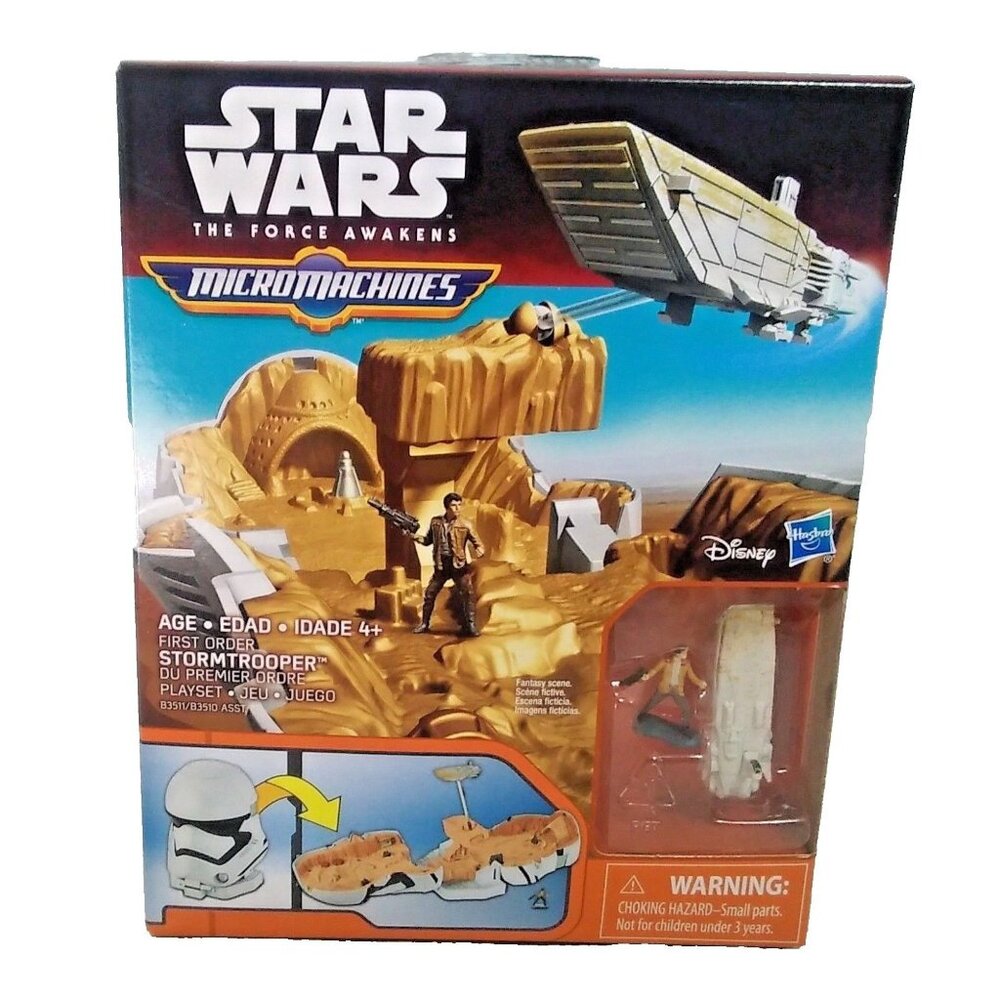 Star Wars The Force Awakens Micro Machines Stormtrooper Play Set New